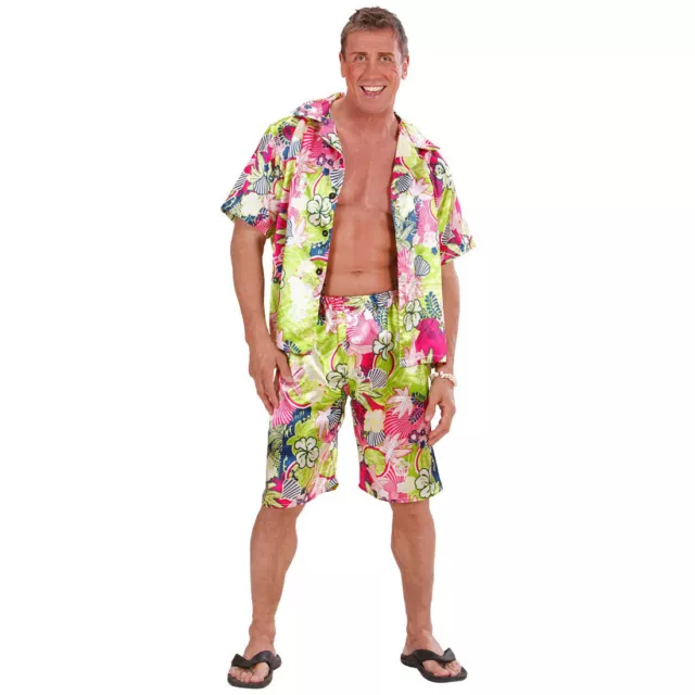Karibik Party-Outfit Männer - Hemd & Shorts Kleidung Herrenkostüm Hawaii-Kostüm