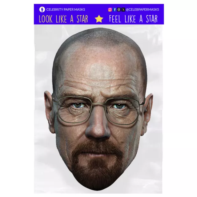 Walter White Masks Bryan Cranston Celebrity Face Mask Actor Breaking Bad