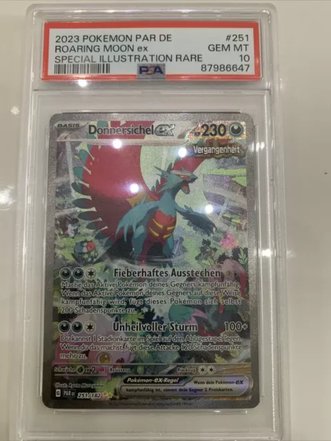 Donnersichel ex 251/182 Special Illustration Rare Paradoxrift PSA 10  Deutsch