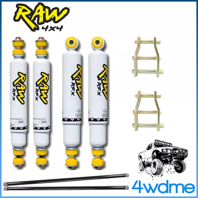 Ford Ranger PJ PK RAW 4WD Front & Rear Shocks + Torsion Bar 2" HD Lift Kit