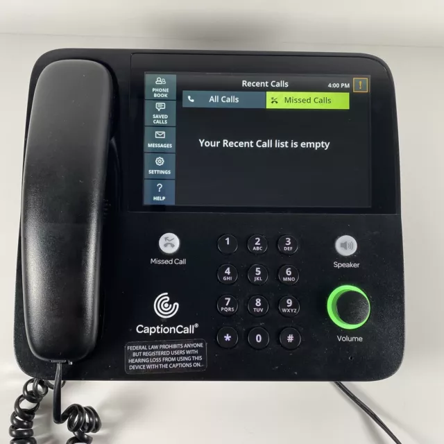 Caption Call Screen Phone 67Tb For Hearing Impaired Caption Phone