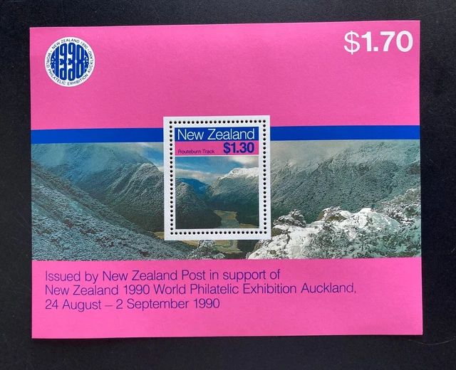 NEW ZEALAND STAMPS 1988 Scenic Walkways Miniature Sheet UHM 2.52