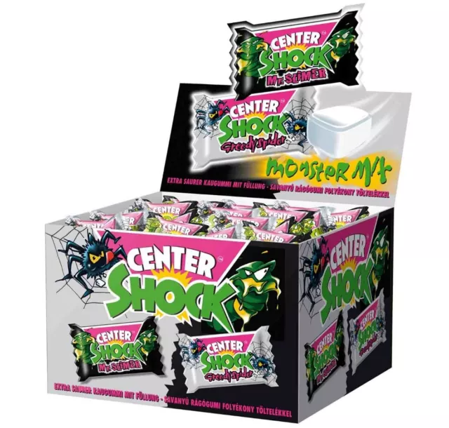 Chupa Chups Center Shock Monster Mix Spider Slimer Liquid Filled Sour Bubble Gum