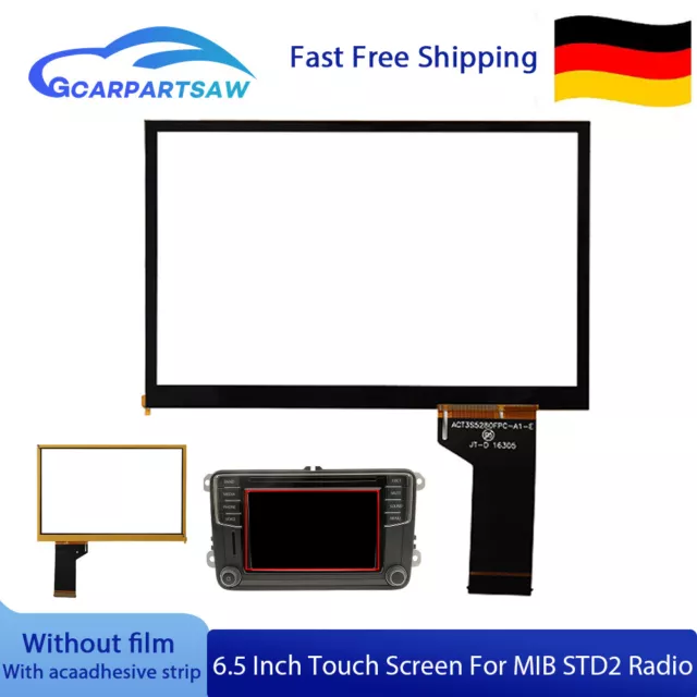 6,5" Touch Screen Digitizer Panel Lens Für VW MIB STD2 200 600 680 682 Autoradio