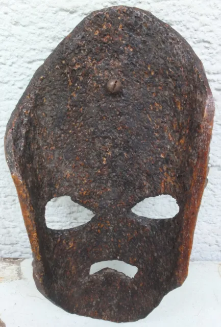 Vintage 1960s, African mask, bone, handmade, 17.5 cm, possibly bought in Rwanda 2