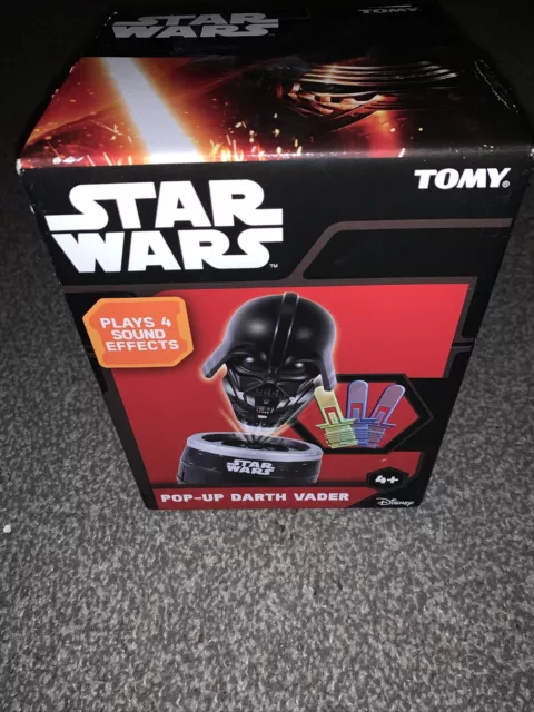 New Boxed Disney Star Wars Pop Up Darth Vader Game with sound by Tomy