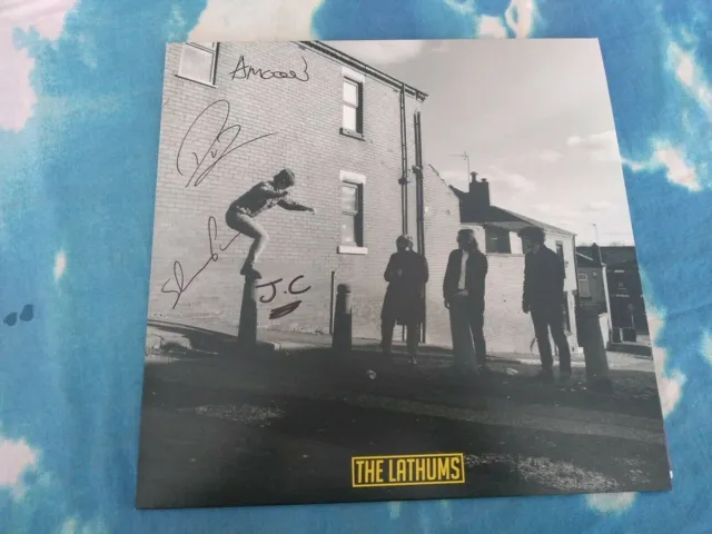 THE LATHUMS - HOW BEAUTIFUL LIFE CAN BE Ltd SILVER Vinyl LP Full SIGNED--