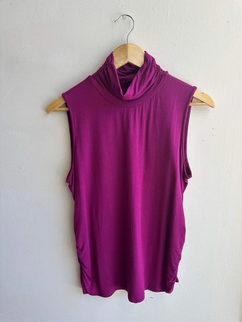 COWL NECK SLEEVELESS Top Size Large| Berry PicClick CA