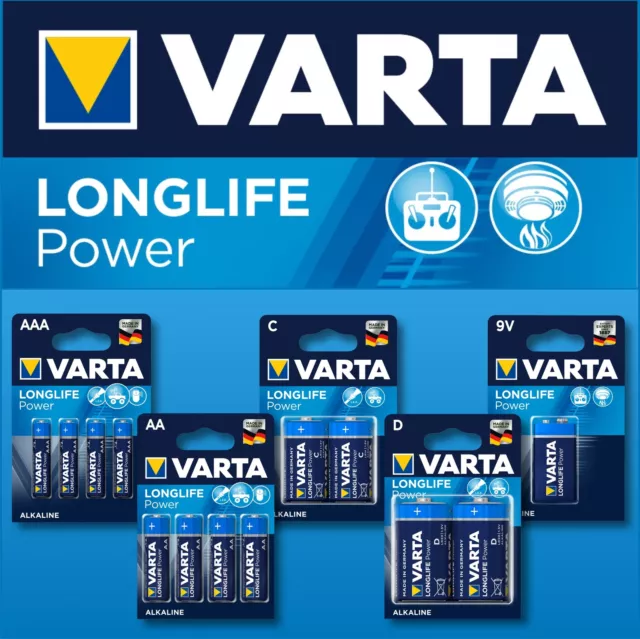 VARTA Batterien Longlife Power Micro AAA Baby  Mignon R6 AA