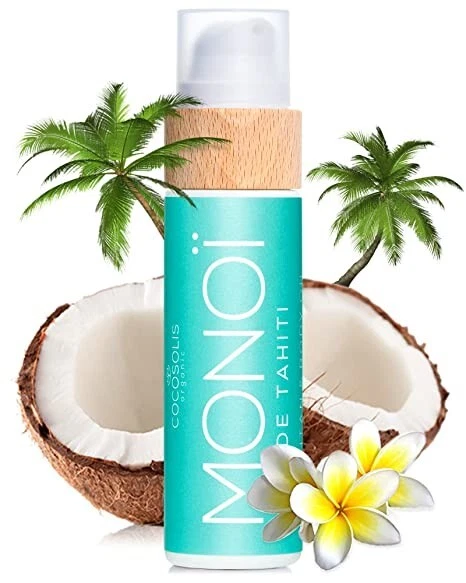 COCOSOLIS MONOI Acelerador de Bronceado Bio Aceite de Bronceado con Vitamina E & Monoi