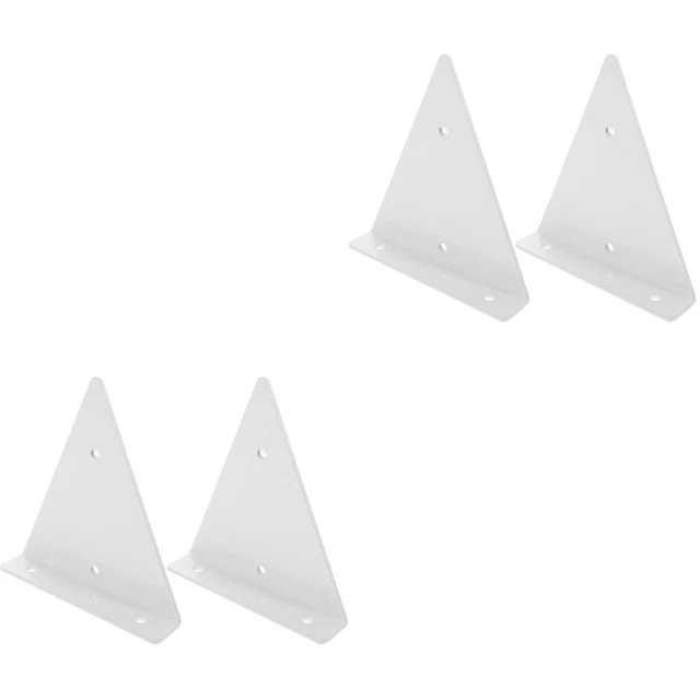 4 Sets of Heavy Duty Floating Shelf Bracket Wall Mounted Triangle Rack Floating