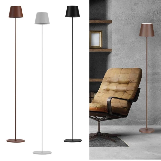 Lampada a piantana da tavolo da terra simile Poldina Pro XXL bianca nera bronzo