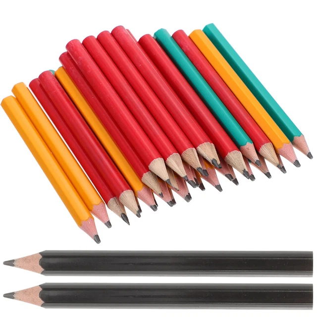 60 un. lápices de dibujo cortos pequeños semilápices boceto artístico lápices cura para niños