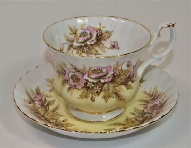 60s ROYAL ALBERT Fine China England MELODY Series SONATA Set Cup & Saucer
