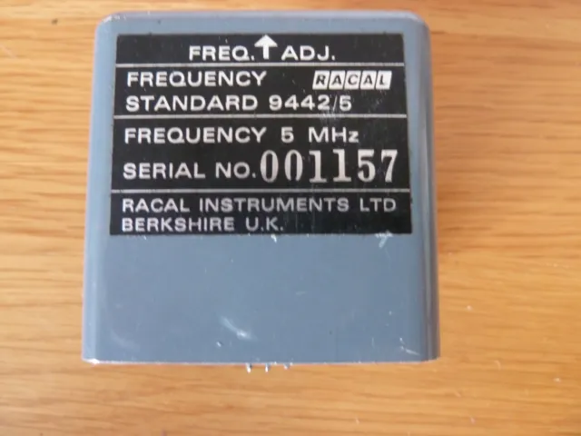 Racal 9442/5 5MHz OCXO Frequency Standard for counter