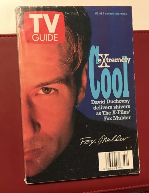 TV Guide, X-Files, Extremely Cool David Duchovny Dec 21-27, 1996 #2 Of 2 Covers