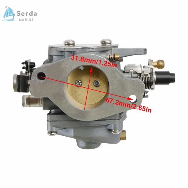 YAMAHA 2 STROKE Carburetor Kit for 60HP E60 Outboard Motor 6K514301