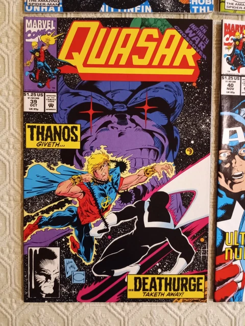 Quasar 37 38 39 40 lot 1st Caregiver Infinity War crossover 1992 Marvel MCU 4