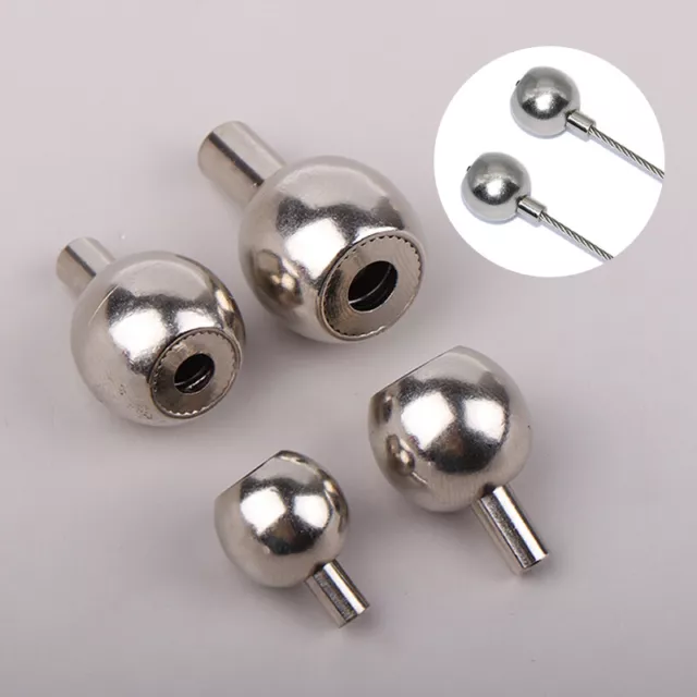 Ball Shaped Steel Wire Rope Lockstitch Lockset Suitable For Cable Diameter 1~3mm