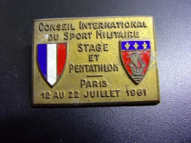 Patch écusson Militaire – Conseil International Du Sport, Made In France