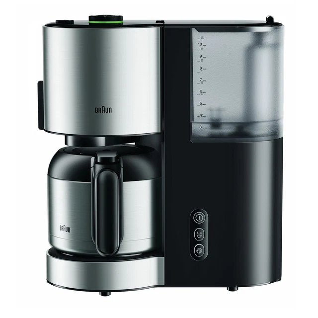 BRAUN KF 5105 BK IDCollection Thermo-Kaffeeautomat schwarz/Edelestahl