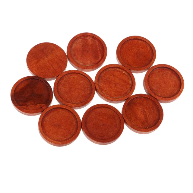 10x Rund Charms Anhänger Rohlinge Fassungen DIY Zubehör für Hause Schmuck