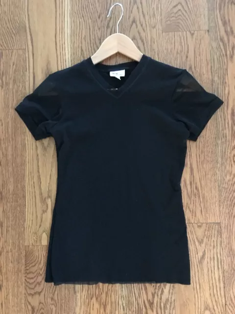 Mimi maternity Short Sleeve Black Top Sz S