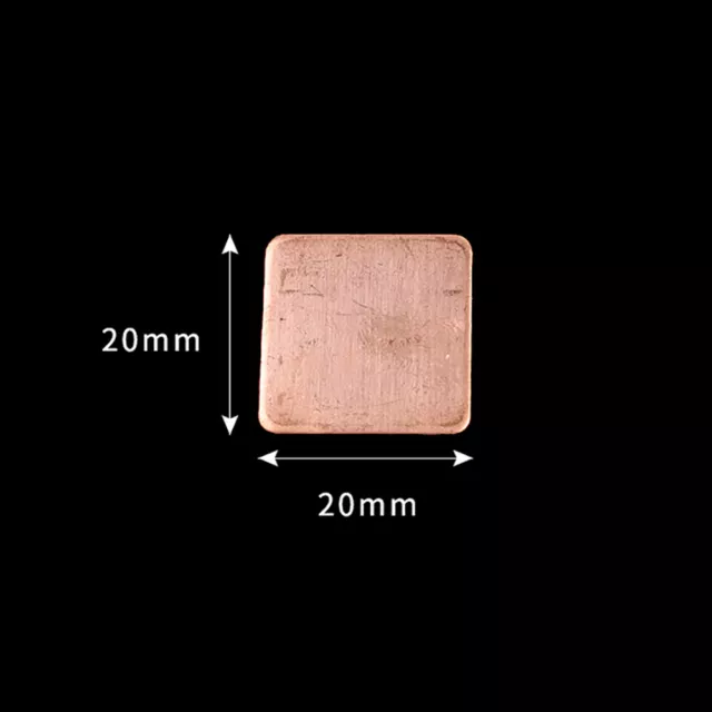 0.3/0.5/0.8/1/1.2/1.5/2mm Heatsink Copper Shim Thermal Pad Barrier 15x15/20x20mm