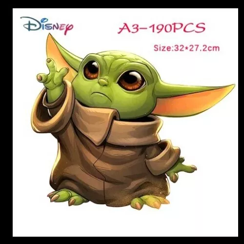 Puzzle Star Wars Baby Yoda The Mandolorian jouet enfant  190 pièces réflexion 2