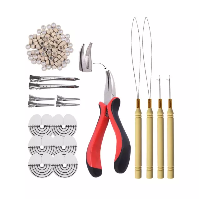 Microring Extensions Set: Microring Zange, Microring Nadel Und 200 Stück 5.0Mm N