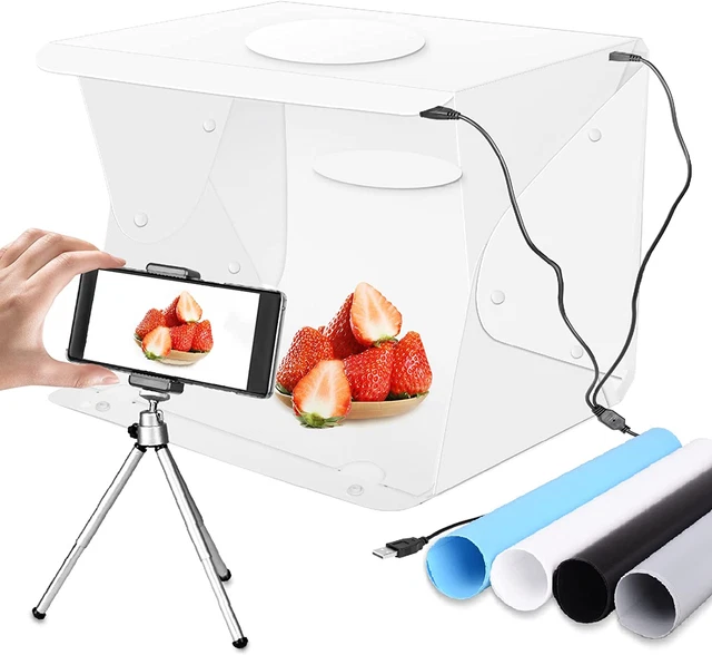 Upgrade Emart 14" X 16" Photography Table Top Light Box 104 LED Portable Photo S
