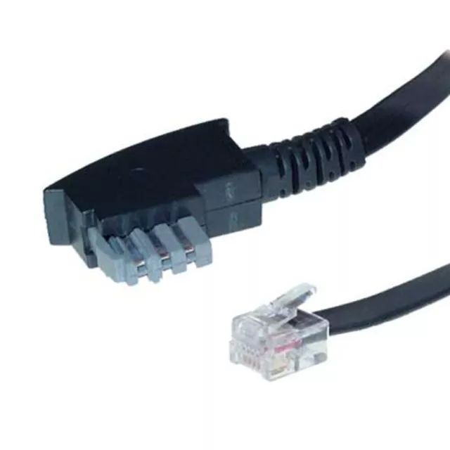 6m Telefon Anschluß Kabel TAE-N Stecker > RJ12 Western Stecker 6/6 Fax 6-adrig