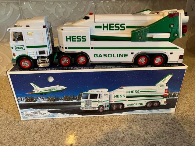 1999 Hess Toy Truck and Space Shuttle w/ Satellite New in Box