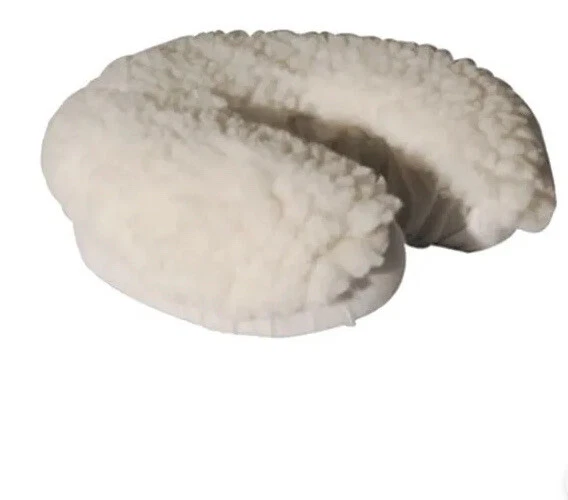 Almohada de cojín de gel de silicona para masaje facial y cubierta de visión de lana