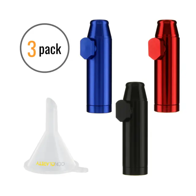 3 Pack Bundle | Premium 1g Metal e-Snuff Spice and Sweetener Storage Bullet