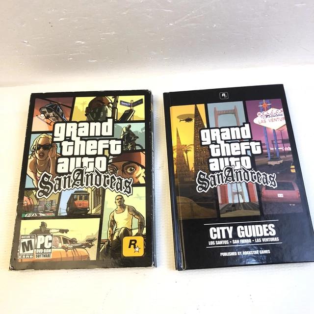 GRAND THEFT AUTO San Andreas 2005 PC DVDRom 2ème édition guides de