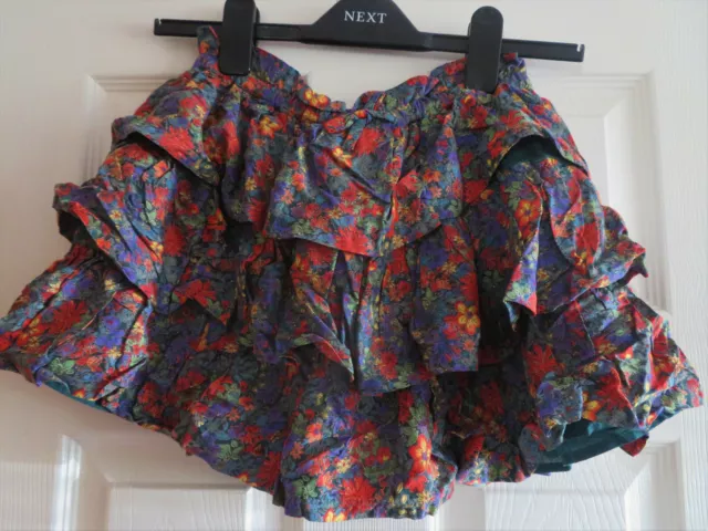 BNWT Girls Next Multicoloured Floral Lined Rara Skirt Age 12yrs RRP£15