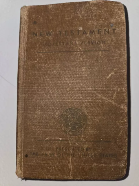 New Testament 1941/1942 --presented To Troops Of The Army Of The U.S.