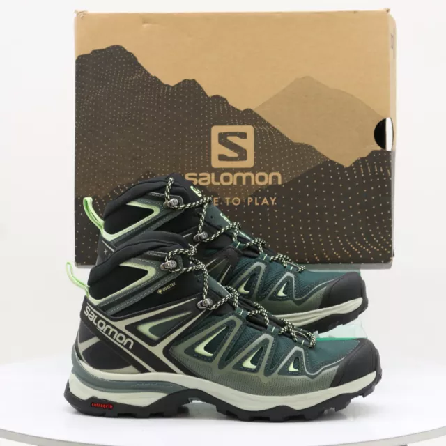 Salomon X Ultra 3 Mid Gtx Two Different Sizes R - Uk5 L - Uk4  Green Rrp £130 Ja