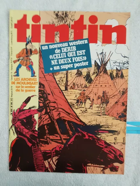 Tintin N°293 17/4/1981 Celui Qui Est Ne Deux Fois Tintin En Amerique Herge Arleq