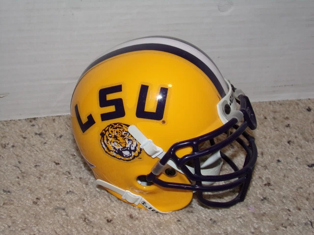 Cool Schott College LSU Tigers Yellow 3 5/8 Mini Football Helmet