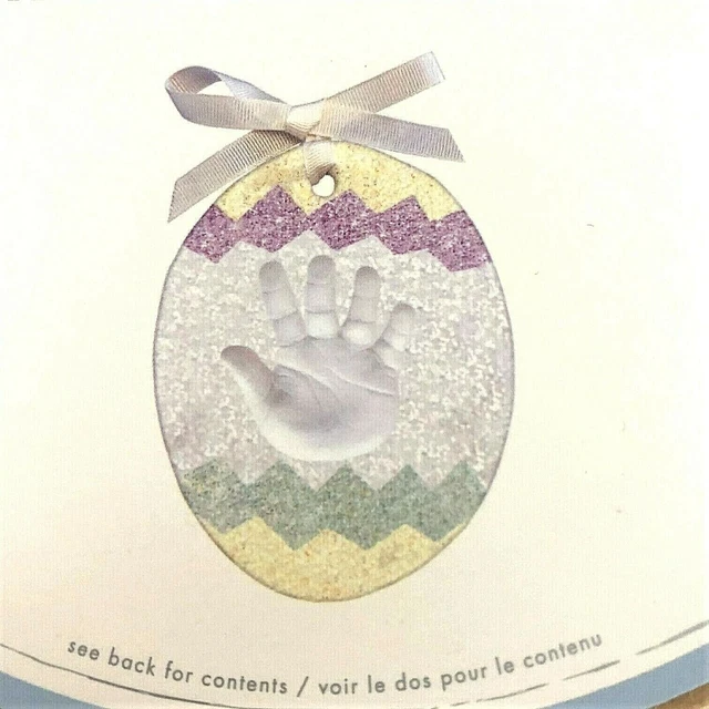 Pottery Barn Kids Easter Hanging Egg Handprint Footprint DIY Kit New