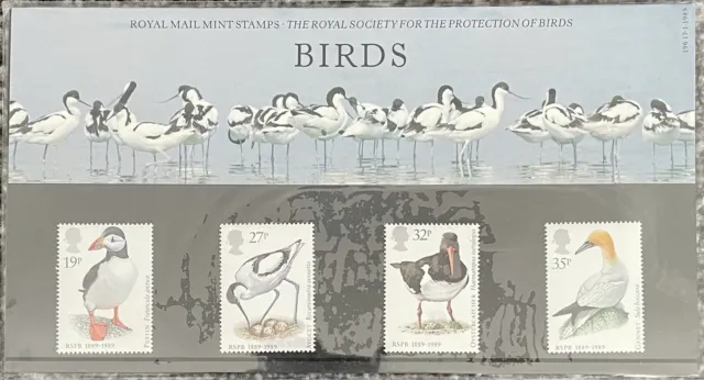 Royal Mail Mint Stamps Birds Presentation Pack RSPB 196 17.1.1989 - Quick UK PP