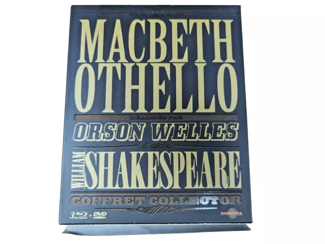 Coffret Orson Welles William Shakespeare 4-Disc Blu-ray + DVD Macbeth / Othello
