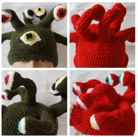hot Knitted Hat Octopus Tentacles Parasitic Beast Beanie Mens Winter Warm Cap
