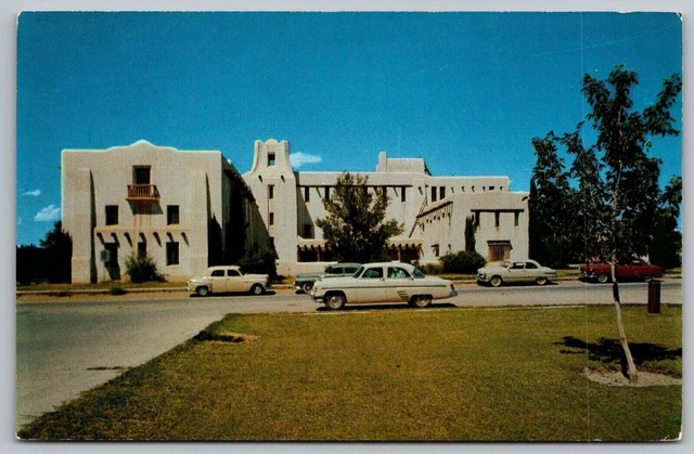 Dona County Court House Las Cruces New Mexico NM Postcard UNP VTG Old Cars
