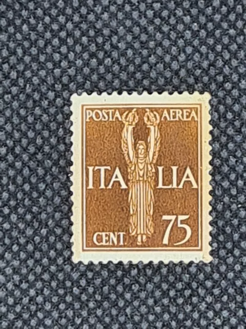 142. Francobollo Posta aerea ITALIA cent 75