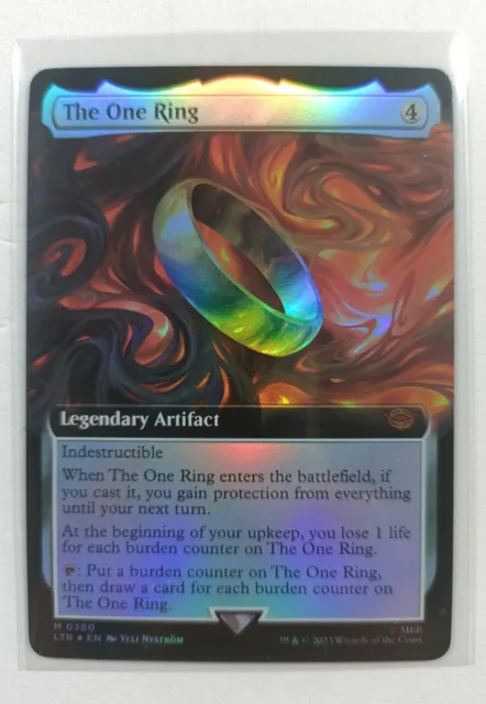 THE ONE RING FOIL PR#X# HIGH QUALITY lord of the rin magic the gathering mtg NEW