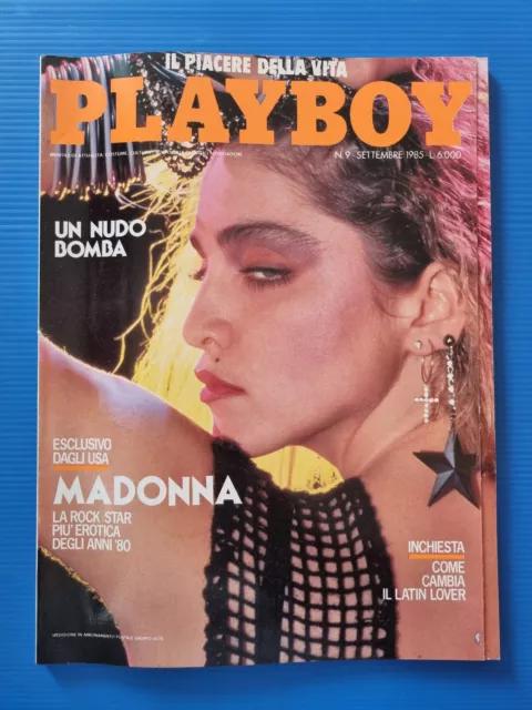 PLAYBOY ITALY 9 Settembre 1985 Madonna -Karen Velez-Veronica Castro-Camel Trophy EUR 154,90