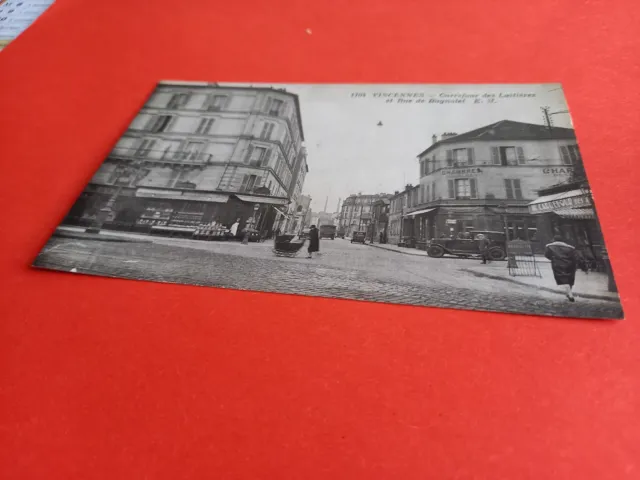 94 Cpa Vincennes  Carrefour Des Laitieres Et Rue De Bagnolet